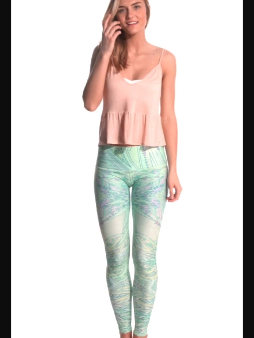 ALO Yoga Light Peach Flutter Tank